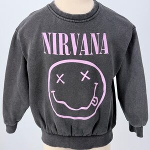 Zara Kids Nirvana Graphic Sweatshirt Size 4/5 (110)